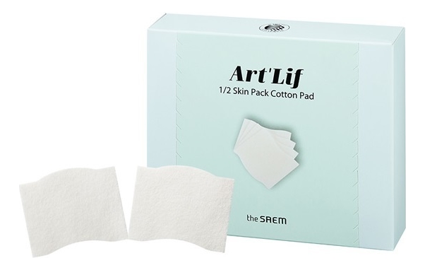 Пэды очищающие для лица Art'Lif 1/2 Skin Pack Cotton Pad 60шт