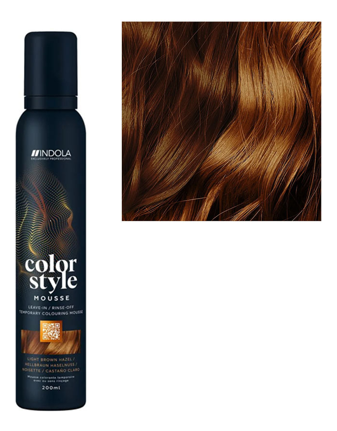 Оттеночный мусс с эффектом стайлинга Color Style Mousse 200мл: Light Brown Hazel