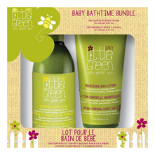 Little Green Набор для детей Baby Bathtime Bundle (шампунь и гель для тела Shampoo & Body Wash 240мл + лосьон питательный для тела Nourishing Body Lotion 180мл)