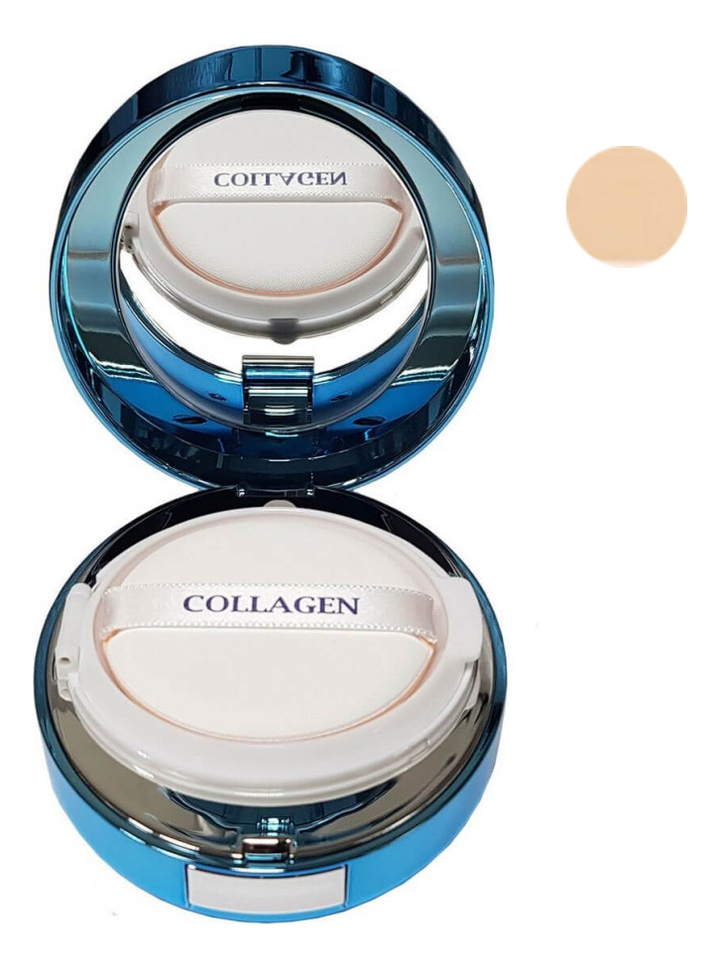 

Увлажняющий тональный кушон с коллагеном Collagen Aqua Air Cushion SPF50+ PA+++ 15г: No 13, Увлажняющий тональный кушон с коллагеном Collagen Aqua Air Cushion SPF50+ PA+++ 15г