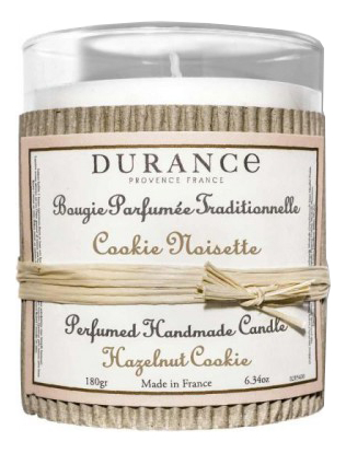 Ароматическая свеча Perfumed Handmade Candle Hazelnut Cookie 180г (ореховое печенье с шоколадом) свеча durance ароматическая свеча ореховое печенье с шоколадом hazelnut cookie