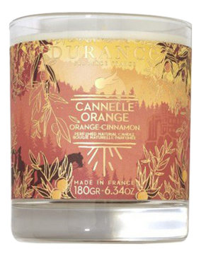 Ароматическая свеча Perfumed Natural Candle Orange Cinnamon (апельсин и корица)