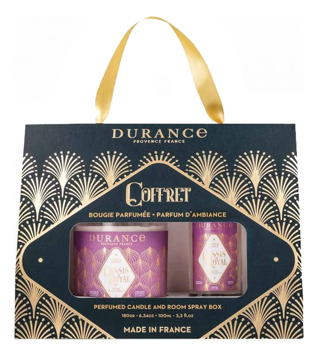 

Набор Royal Blackcurrant (ароматическая свеча 180г + духи спрей для дома 100мл) королевская черная смородина