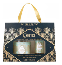 Durance Набор Gourmet Macaroon (ароматическая свеча 180г + духи спрей для дома 100мл) превосходные макаруны