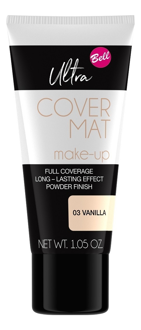 

Тональная основа Ultra Cover Mat Make-Up 30мл: 03 Vanilla, Тональная основа Ultra Cover Mat Make-Up 30мл