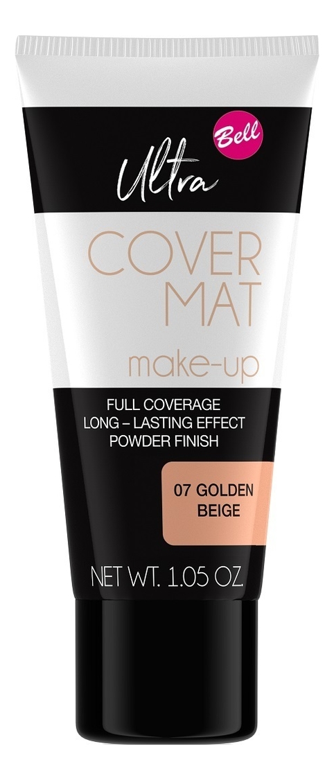 

Тональная основа Ultra Cover Mat Make-Up 30мл: 07 Golden Beige, Тональная основа Ultra Cover Mat Make-Up 30мл