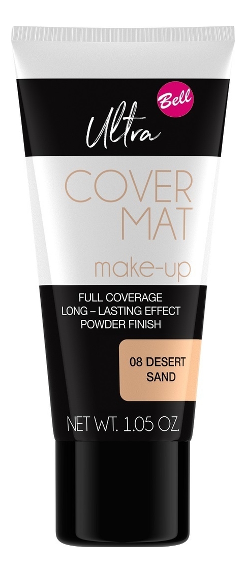 

Тональная основа Ultra Cover Mat Make-Up 30мл: 08 Desert Sand, Тональная основа Ultra Cover Mat Make-Up 30мл