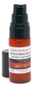 Фруктовые кислоты для лица Пилинг и регенерация Gemene Alpha Hydroxy Acids 20мл
