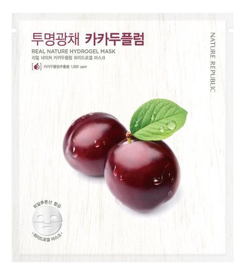 

Гидрогелевая маска для лица с маслом cливы Real Nature Hydrogel Mask Kakadu Plum 22г