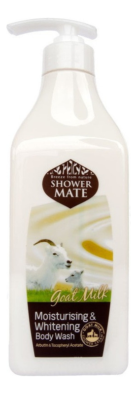 Увлажняющий гель для душа Козье молоко Shower Mate 550мл гель для душа оливки и зеленый чай shower mate 550мл