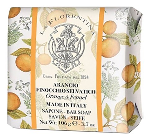 

Мыло Arancio Finoccnio Selvatico: Мыло 106г, Мыло Arancio Finoccnio Selvatico