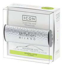 Millefiori Milano Ароматизатор для автомобиля Тени металла Icon Mineral Gold (золотой минерал)