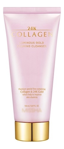

Очищающая пенка для умывания с золотом и коллагеном 24K Collagen Luminous Gold Foaming Cleanser 150мл