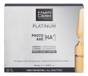 Ампульная сыворотка для лица с гиалуроновой кислотой Platinum Photo Age HA+