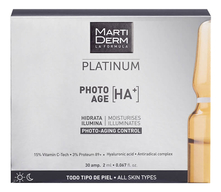 MartiDerm Ампульная сыворотка для лица с гиалуроновой кислотой Platinum Photo Age HA+