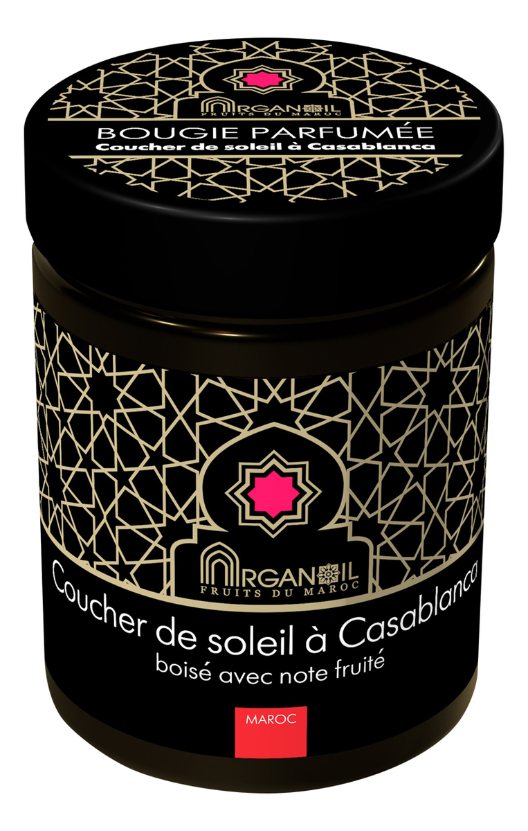 Ароматическая свеча На закате в Касабланке Bougie Parfumee Сoucher De Soleil A Casablanca (древесно-фруктовый): Свеча 160мл