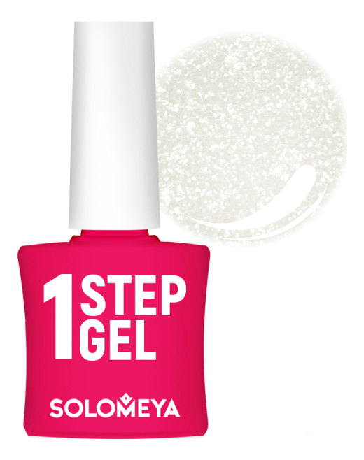 

Однофазный гель-лак для ногтей 1 Step Gel 5мл: 46 Diamond, Однофазный гель-лак для ногтей 1 Step Gel 5мл
