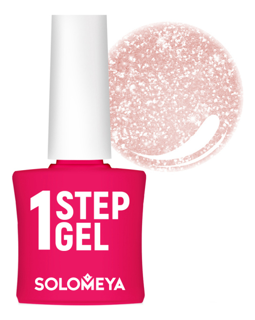 

Однофазный гель-лак для ногтей 1 Step Gel 5мл: 47 Topaz, Однофазный гель-лак для ногтей 1 Step Gel 5мл