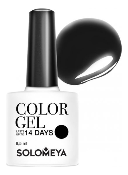 

Гель-лак для ногтей Color Gel 14 Days 8,5мл: 124 Super Black, Гель-лак для ногтей Color Gel 14 Days 8,5мл