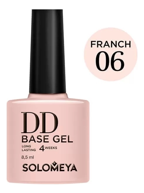 

Суперэластичная база на основе нано-каучукового материала для французского маникюра DD Base Gel 8,5мл: No 06, Суперэластичная база на основе нано-каучукового материала для французского маникюра DD Base Gel 8,5мл