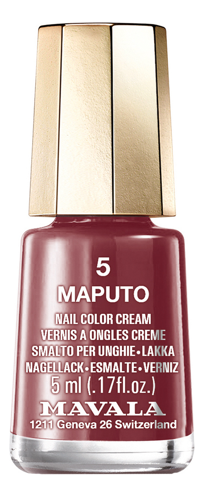 

Лак для ногтей Nail Color Cream 5мл: 5 Maputo, Лак для ногтей Nail Color Cream 5мл