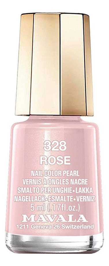 

Лак для ногтей Nail Color Pearl 5мл: 328 Rose, Лак для ногтей Nail Color Pearl 5мл
