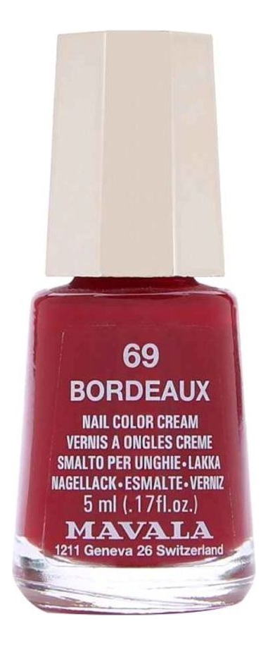 

Лак для ногтей Nail Color Cream 5мл: 69 Boardeaux, Лак для ногтей Nail Color Cream 5мл