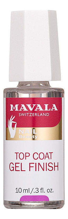 

Фиксатор лака для ногтей Gel Finish Top Coat: Лак 10мл, Фиксатор лака для ногтей Gel Finish Top Coat