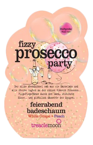 

Пена для ванны Ванна с просекко Fizzy Prosecco Party Badeschaum: Пена 80мл, Пена для ванны Ванна с просекко Fizzy Prosecco Party Badeschaum