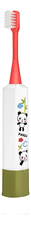 Hapica Детская электрическая зубная щетка Панда от 3 до 10 лет DBK-5GWR (белый, красный)