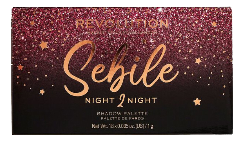 

Палетка теней для век Sebile Night 2 Night 18г