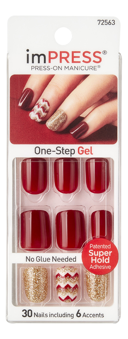 

Накладные ногти Согретые сердца Impress Press-On Manicure BIPA010 30шт (короткая длина)