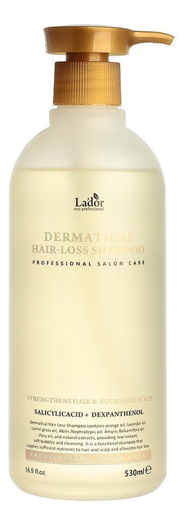Шампунь против выпадения волос Dermatical Hair-Loss Shampoo 530мл: Шампунь 530мл шампунь для волос увлажняющий moisture balancing shampoo 530мл шампунь 530мл