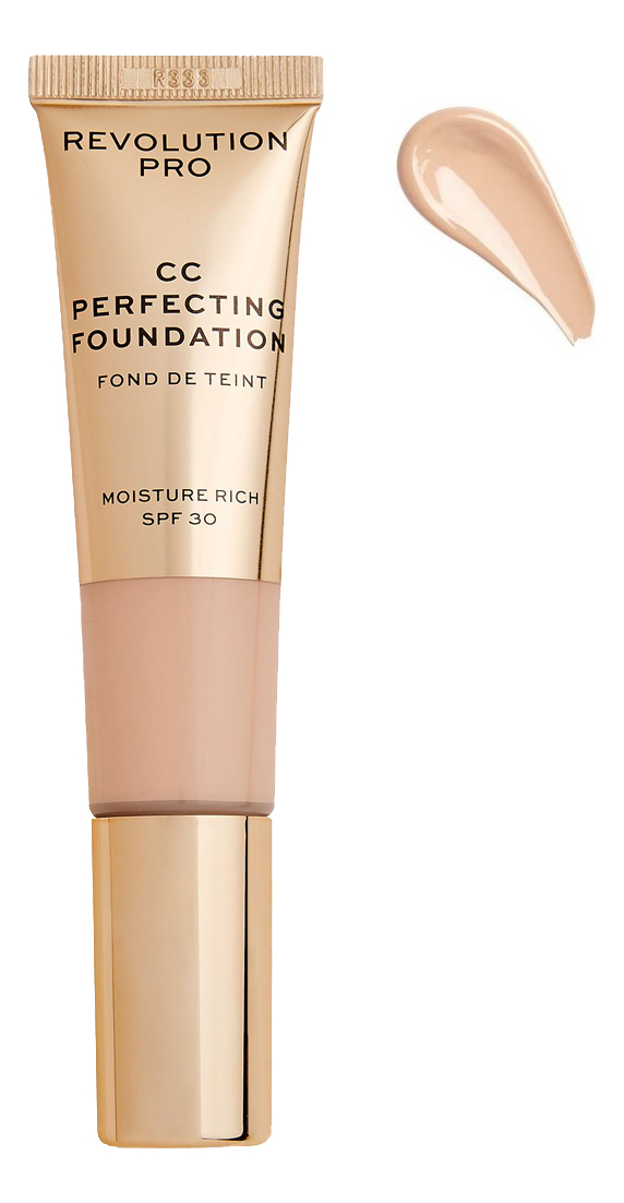 Тональная основа для лица CC Perfecting Foundation SPF30 26мл: F1 тональная основа revolution pro cc perfecting foundation 26 г