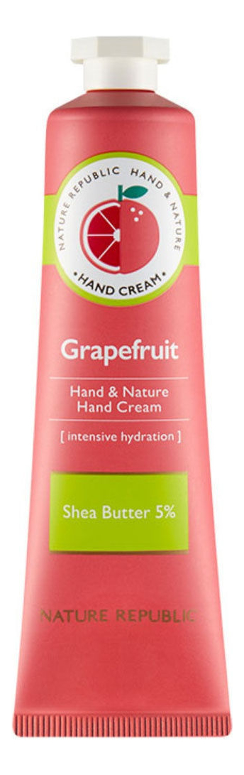 Крем для рук Hand &amp; Nature Hand Cream Grapefruit 30мл