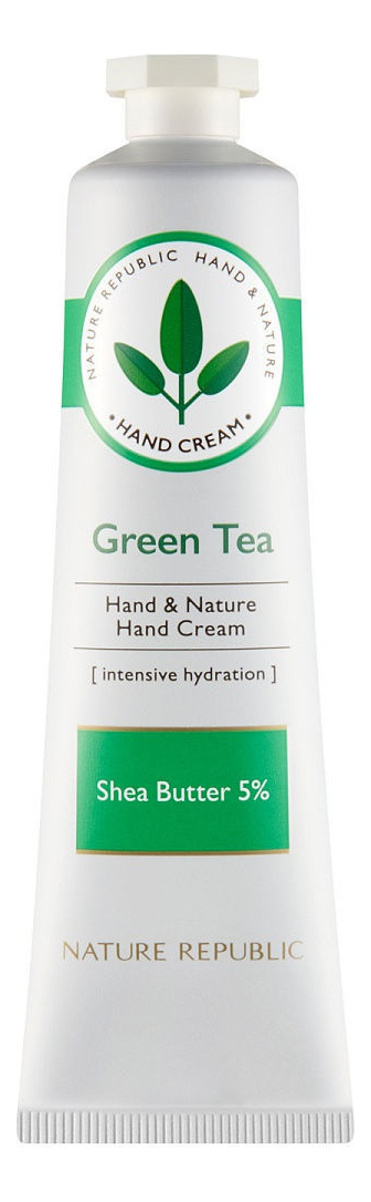 Крем для рук Hand &amp; Nature Hand Cream Green Tea 30мл
