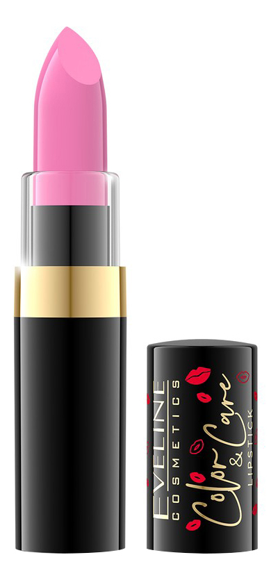 Купить Помада-бальзам для губ Color & Care Lipstick 4, 1г: 01 Pink Glow, Помада-бальзам для губ Color & Care Lipstick 4, 1г, Eveline