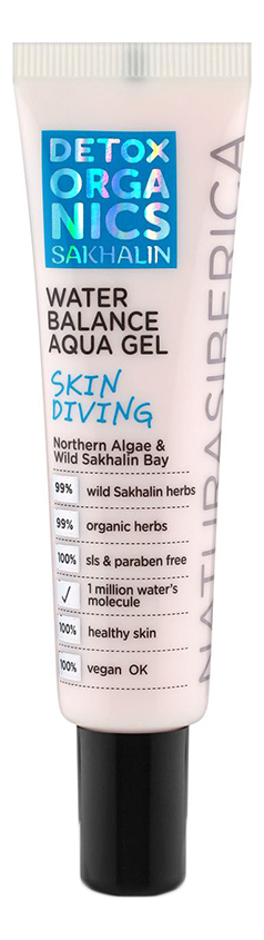 

Увлажняющий аква-гель для лица Detox Organics Sakhalin Water Balance Aqua Gel 30мл