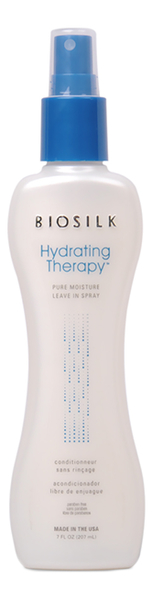 несмываемый спрей кондиционер biosilk hydrating therapy pure moisture leave in spray 207 мл Несмываемый спрей-кондиционер для волос Biosilk Hydrating Therapy Pure Moisture Leave In Spray: Спрей-кондиционер 207мл