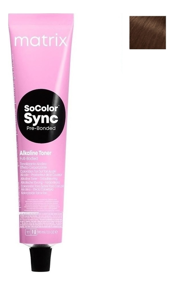 

Крем-краска для волос без аммиака SoColor Sync Pre-Bonded Toner 90мл: 5MV, Крем-краска для волос без аммиака SoColor Sync Pre-Bonded Toner 90мл
