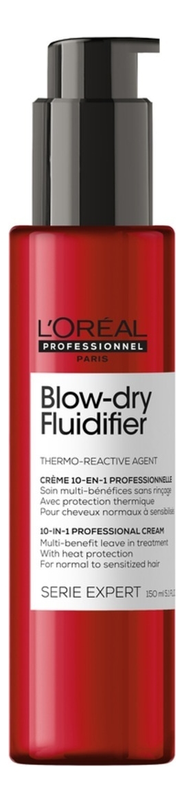 

Термозащитный крем для волос Serie Exspert Blow-Dry Fludifier 150мл