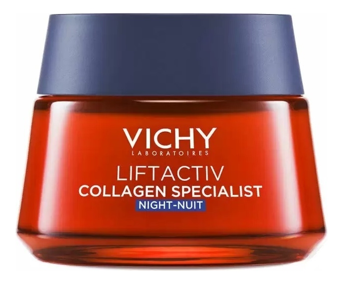 Купить Ночной крем для лица с коллагеном Liftactiv Collagen Specialist Nuit 50мл, Vichy