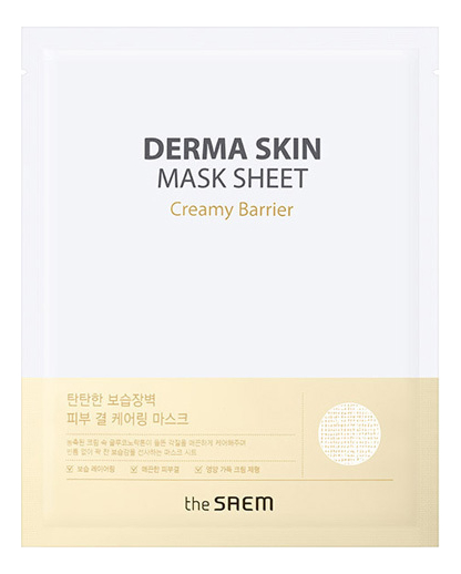 Купить Тканевая маска для лица Derma Skin Mask Sheet Creamy Barrier 28мл, The Saem