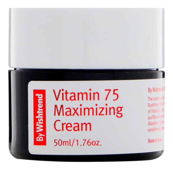 Витаминный крем для лица с экстрактом облепихи Vitamin 75 Maximizing Cream 50мл by wishtrend vitamin 75 maximizing cream 50 g
