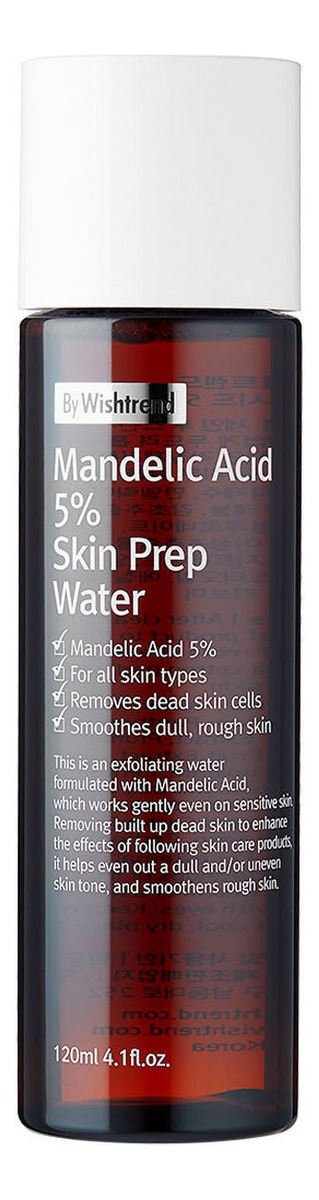 цена Тонер-эксфолиант для лица с миндальной кислотой Mandelic Acid 5% Prep Water 120мл: Тонер-эксфолиант 120мл