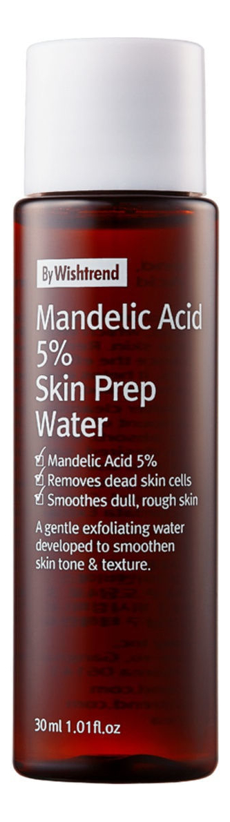 цена Тонер-эксфолиант для лица с миндальной кислотой Mandelic Acid 5% Prep Water: Тонер-эксфолиант 30мл