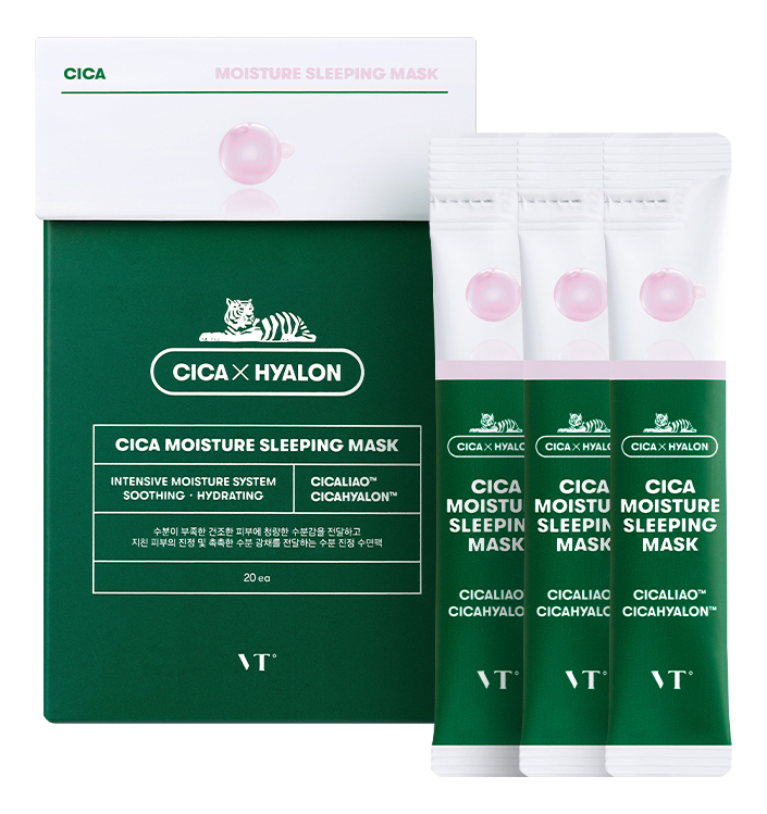 Ночная маска для лица Cica Moisture Sleeping Mask 20*4мл
