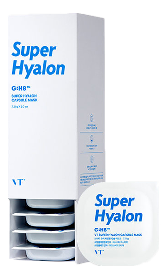 Увлажняющая капсульная маска для лица Super Hyalon Capsule Mask: Маска 10*7,5мл от Randewoo