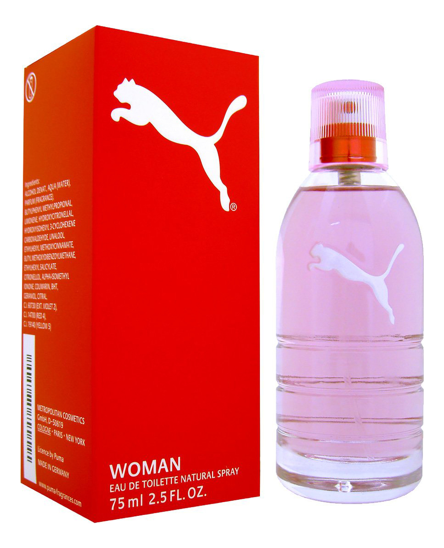 

Puma Red Woman: туалетная вода 75мл, Puma Red Woman