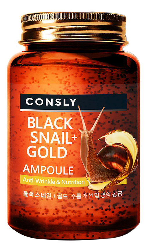 Омолаживаюшая сыворотка с муцином черной улитки и золотом Black Snail & Gold Ampoule 250мл predator s gold